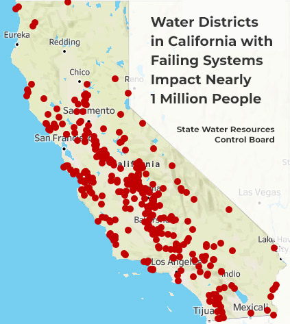 failing water systems in California